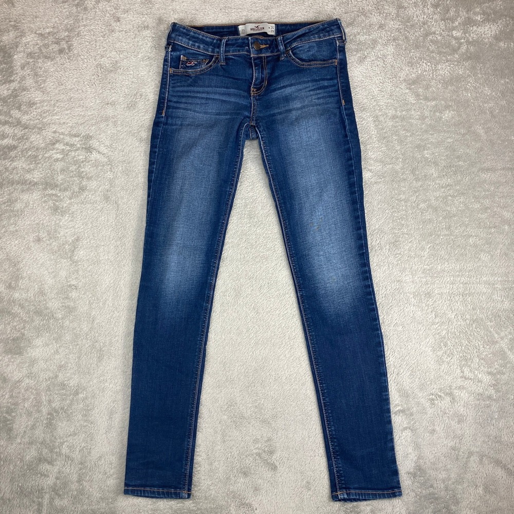 Hollister California Womens Jeans Blue Skinny Fit Size 3S W26 L29